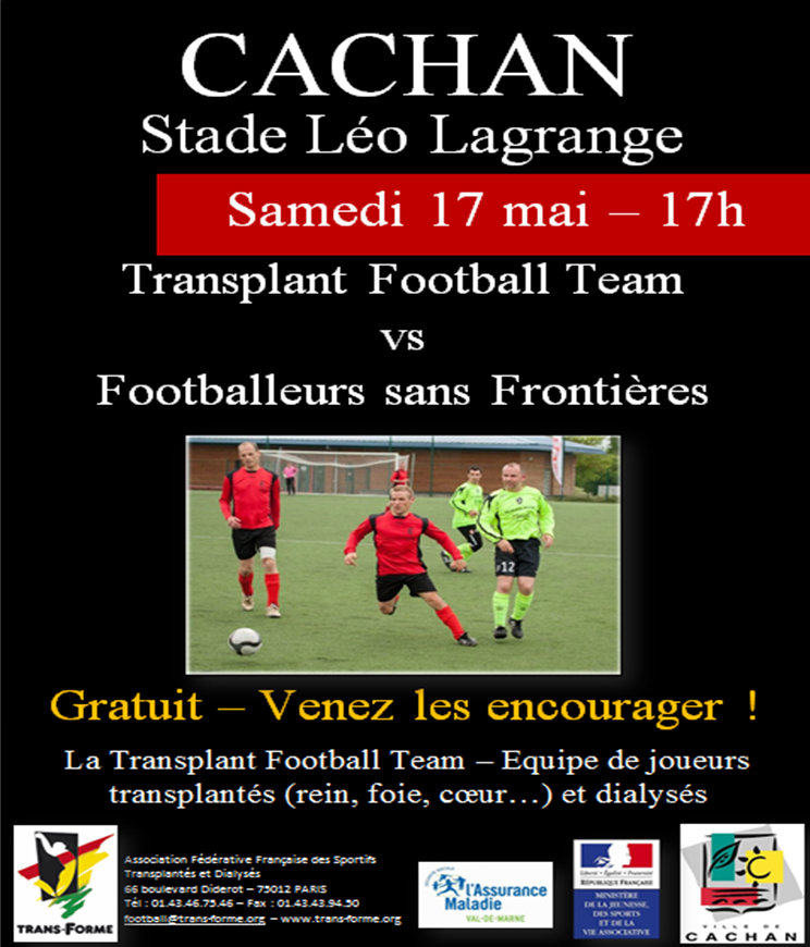 affichette match de foot 17 mai