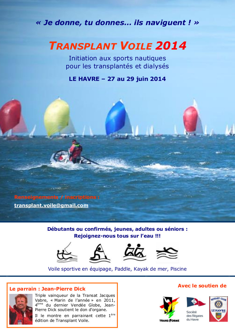 Affiche TransplantVoile2014