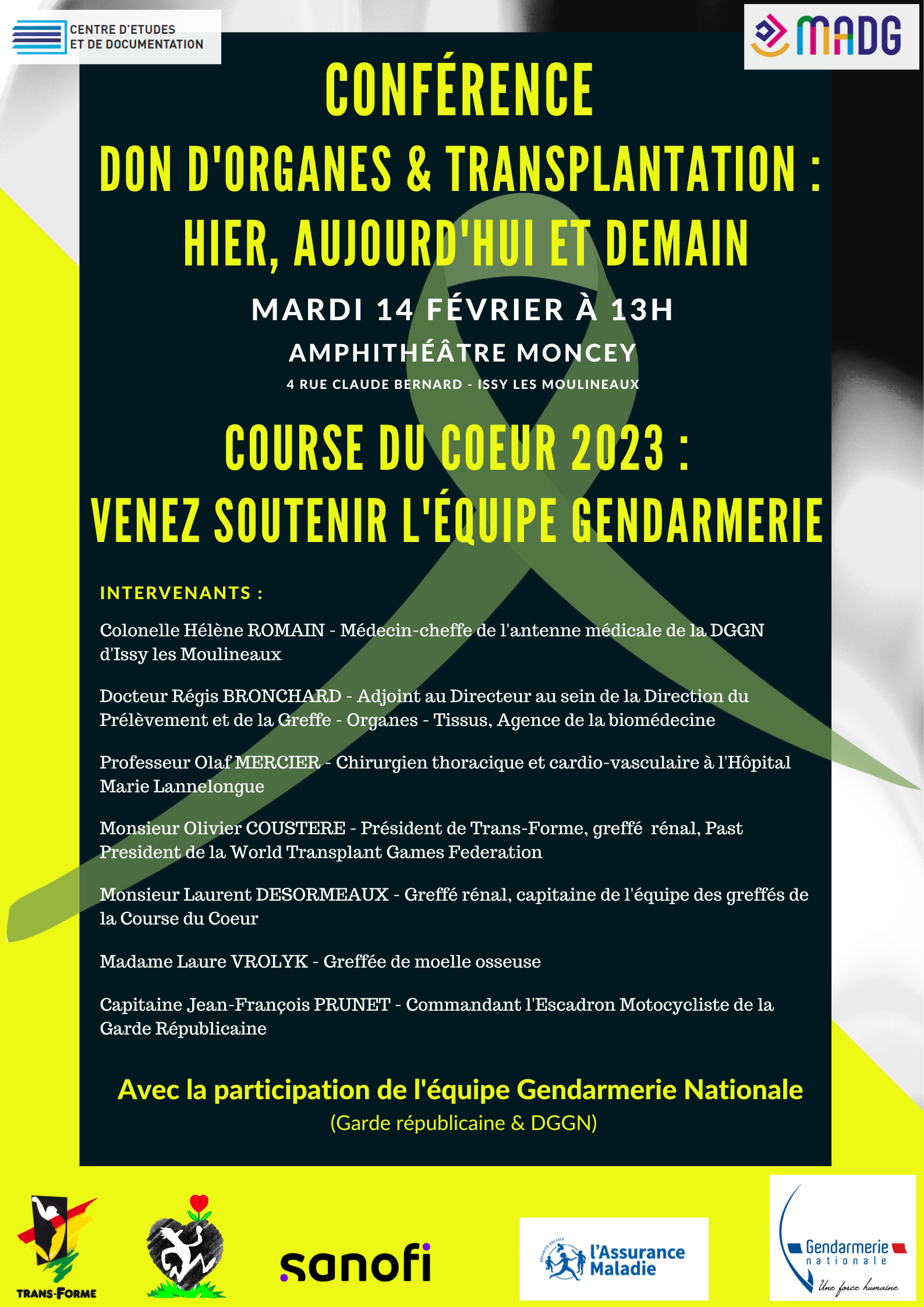 invitation conférence Direction Générale de la Gendarmerie Nationale